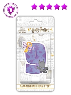 Свеча праздничная ND Play Harry Potter цифра 9 с рисунком