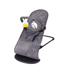 Детский шезлонг Amarobaby, Baby time, серый AB21-25BT/11