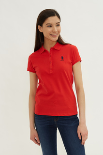 Футболка женская U.S. POLO Assn. G082SZ0110TPD01IY021-011 красная XS