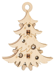 Деревянный конструктор-брелок Eco Wood Art Эвик: Новогодняя елка Enytree