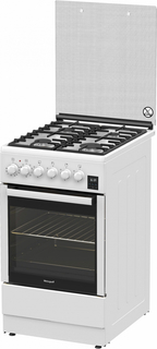 Комбинированная плита Weissgauff WCS K2K59 WGE White