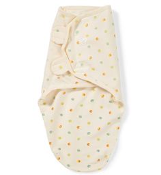 Конверт на липучке Summer Infant Swaddleme Organic S/M кремовый/кружочки