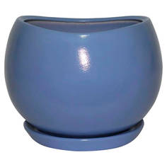 Горшок цветочный Котовская керамика Адель № 3 с поддоном 1,2 л сирень