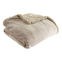 Плед Actuel 130 х 170 см полиэстер-хлопок бежевый