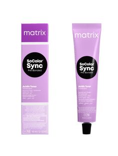 Краска для волос Matrix SoColor Sync Acidic Toner 8A прозрачный пепельный, 90 мл