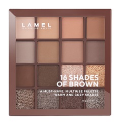 Тени для век LAMEL professionalL 16 Shades of Brown, 16 г, 16-3