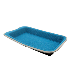Лежанка-когтеточка для кошек, цвет голубой, 25х45х5 см, Pets & Friends PF-SEAT-12