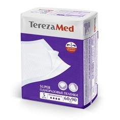 Пеленки одноразовые TerezaMed Super 60x90 см 5 шт.