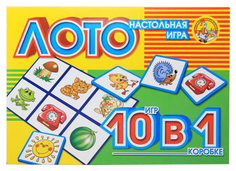 Семейная настольная игра Тридевятое царство ЛОТО 10-В-1