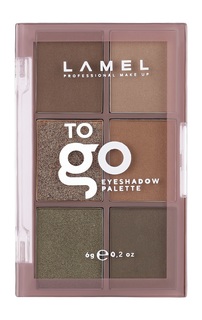 Палетка теней для век LAMEL professionalL To Go Eyeshadow Palette, 6 г, 403