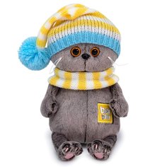 Мягкая игрушка Басик BABY в вязаном колпаке 20 см Budi Basa