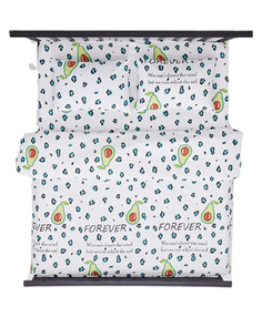 Постельное белье бязь Всё себе, Клякса, Размер: Евро 4 наволочки, Размер: простыня 180х200