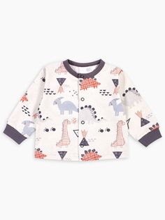 Распашонка для мальчиков Веселый малыш 24172/one Цв. бежевый р. 80