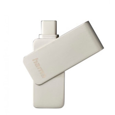 Флешка Hama "Uni-C Rotate Pro" USB-C 3.0, 128GB, 90MB/s, silver 128 ГБ (59159)