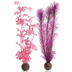 Набор искусственных растений для аквариума biOrb Средняя розовая ламинария, 30см, 2 шт