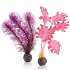 Набор искусственных растений для аквариума biOrb Малая розовая ламинария, 20 см, 2 шт