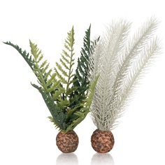 Набор искусственных растений для аквариума biOrb Папоротник, чертополох серый/зеленый 20см