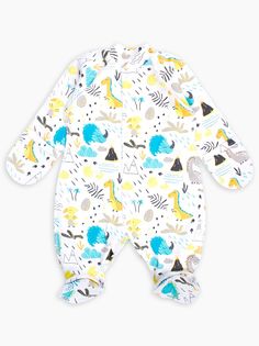 Комбинезон для мальчиков Веселый малыш 252/322/di Цв. белый р. 62