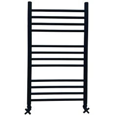 Полотенцесушитель Ника CLASSIC ЛП (Г2) 100/50 RAL9005 черный матовый с вентилями Nika