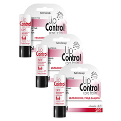Бальзам для губ Belor Design, Lip Control SPF, 3 шт.