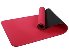 Коврик для фитнеса Larsen TPE red/black 183 см, 6 мм