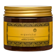 Скраб для тела антицеллюлитный Organic Tai с маслами для кожи похудения Манго и папайя