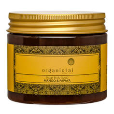 Скраб для тела антицеллюлитный Organic Tai с маслами для кожи похудения Манго и папайя