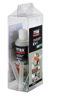 Химический анкер Tytan Professional Набор 2 смесителя, 4 шпильки М8, 165 мл T