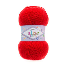 Пряжа Alize 7731287_00049 SEKERIM BEBE 56 красный