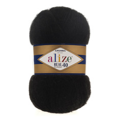 Пряжа Alize 551390_00054 Angora real 60 черный