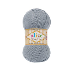 Пряжа Alize 7722477_00017 Baby Best 119 серое небо