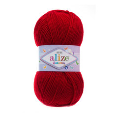 Пряжа Alize 7731287_00050 SEKERIM BEBE 106 тёмно-красный