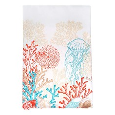 Скатерть Романтика Coral 140 x 150 см рогожка