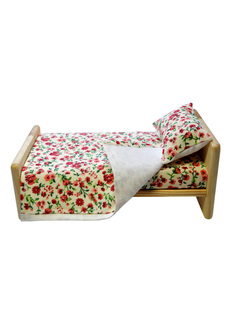 Кроватка для кукол Цветочный переполох красный 444/красный