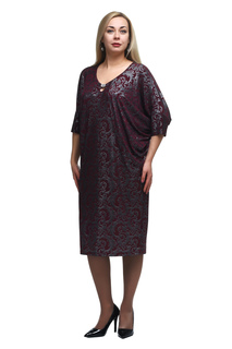 Платье женское OLSI 1805018 бордовое 48 RU