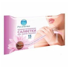 Салфетки влажные Русалочка для снятия макияжа, 15 шт. Rusalochka