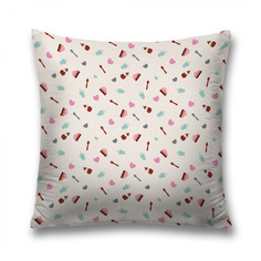 Наволочка декоративная JoyArty "Ложка к десерту" на молнии, 45x45 см