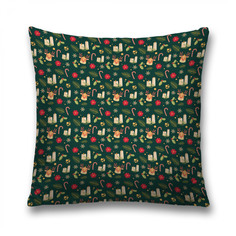 Наволочка декоративная JoyArty "Рождественские свечи" на молнии, 45x45 см