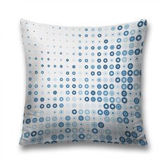 Наволочка декоративная JoyArty "Кружки в кругах" на молнии, 45x45 см