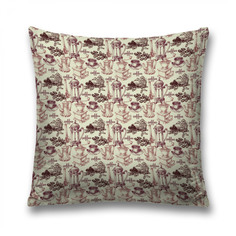 Наволочка декоративная JoyArty "Кофеварки и кофемолки" на молнии, 45x45 см