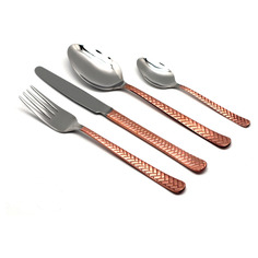 Набор столовых приборов Herdmar "STRAW COPPER" на 6 персон 24 предмета, п/к