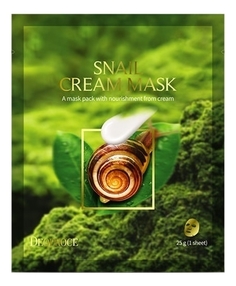 Маска кремовая на тканевой основе DEOPROCE SNAIL CREAM MASK
