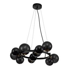 Подвесная люстра Indigo Molecola 11018/11P Black V000195 No Brand