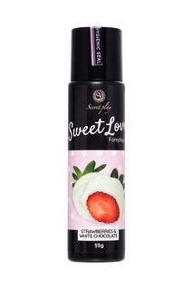 Разогревающий гель для сосков и интимных зон Secret play клубника и белый шоколад 55 г