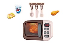 Кухонная техника MSN Toys микроволновая печь со светом и звуками, вращение тарелки 6745A