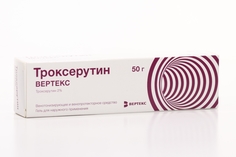 Троксерутин Вертекс гель для наружного применения 2% 50 г Vertex