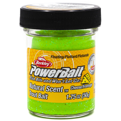 Форелевая паста Berkley PowerBait Natural Scent 50 гр Сыр, Шартрез