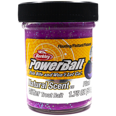 Форелевая паста Berkley PowerBait Natural Scent 50 гр Слива, Glitter
