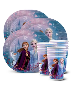 Набор одноразовой посуды ND Play "Холодное сердце/Frozen" (тарелки, стаканы по 18шт)