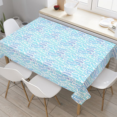 Скатерть прямоугольная JoyArty "Аква цветовая палитра" из оксфорда, 180x145см